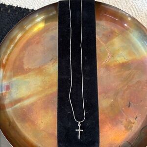 🆕Sterling Silver Delicate Cross Necklace